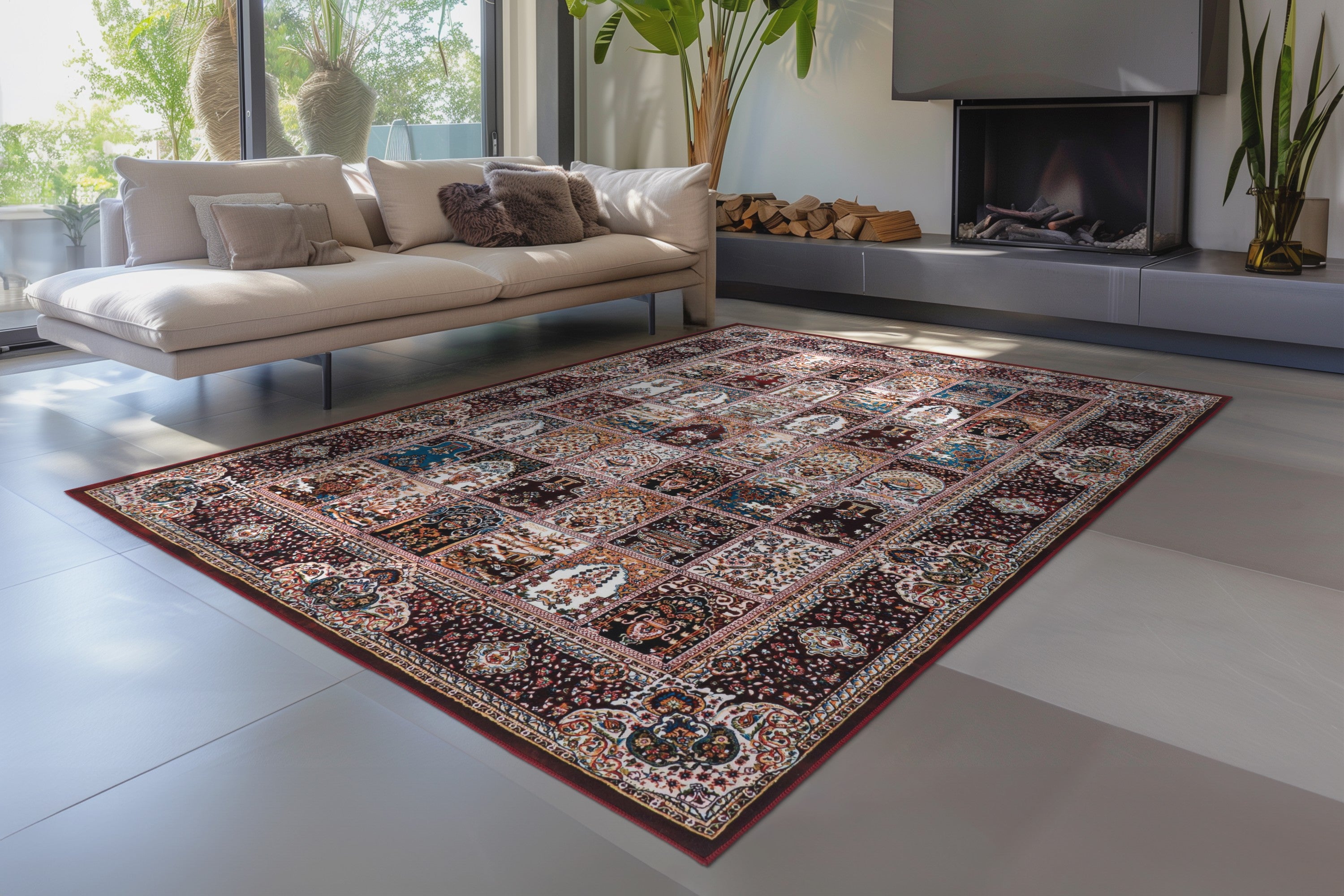 kayoom-affection-125-kurzflorteppich-in-rot-6-mm-flor image 3