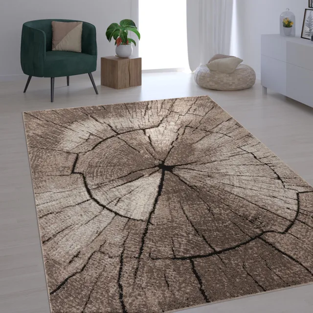 paco-home-edler-designer-teppich-holzstamm-baum-optik-80x150-cm-natur-grau-braun image 1