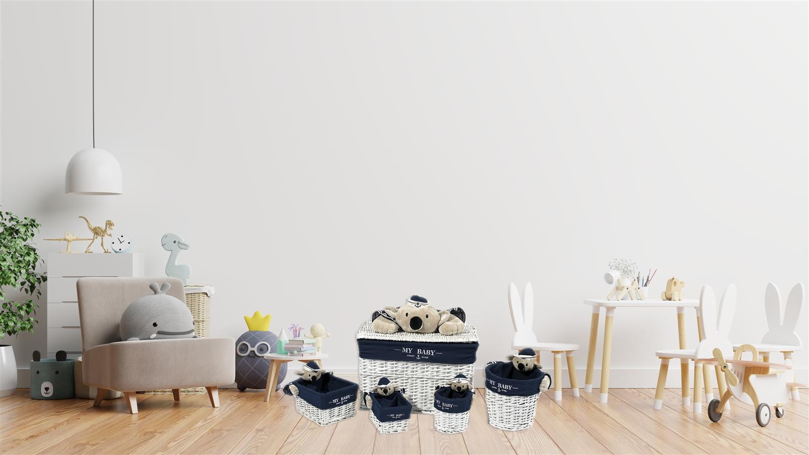 kayoom-korb-set-koala-200-blau-wei-4-teilig-truhe-60x60x60-cm-3-k-rbe image 2