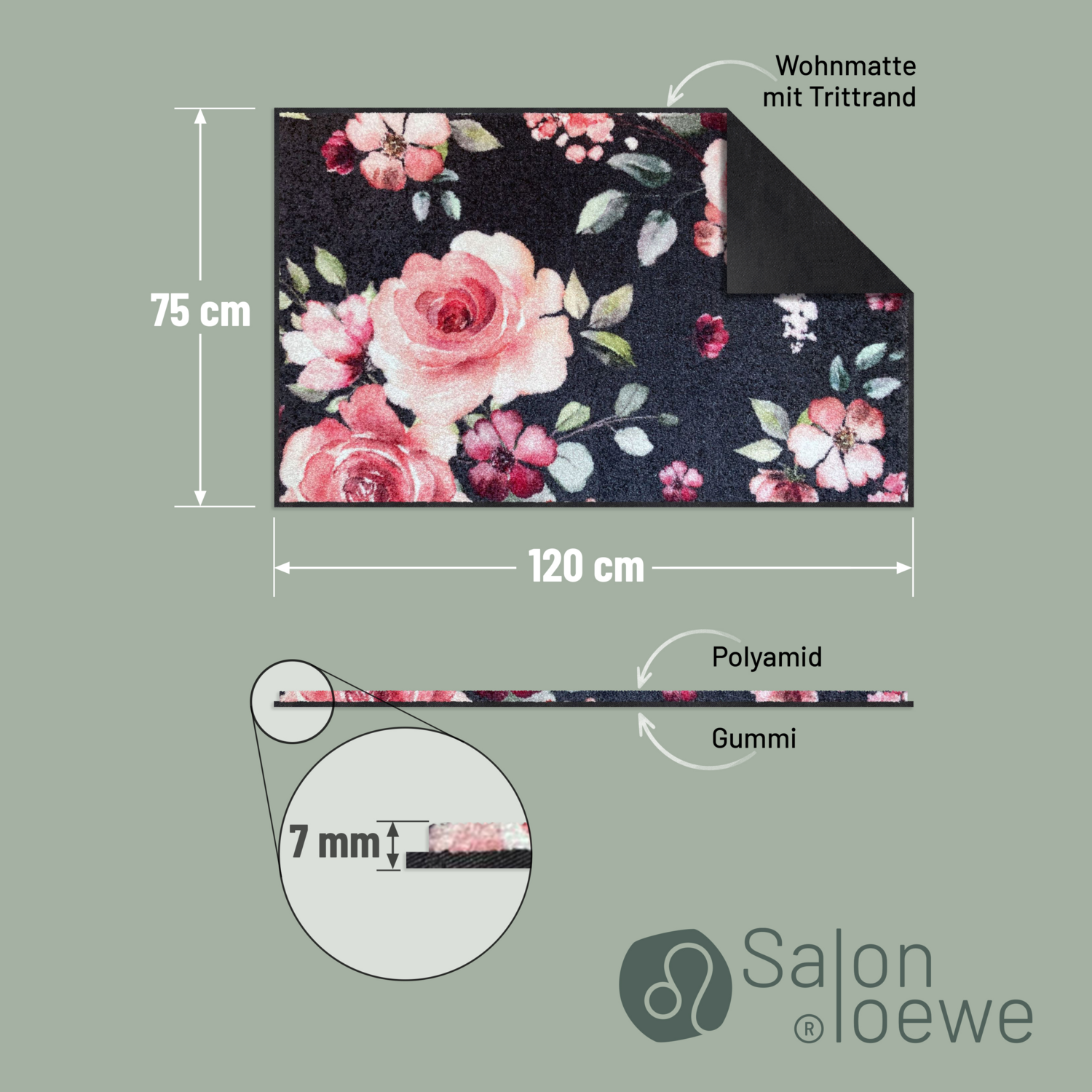 salonloewe-beverly-teppich-75-x-120-cm-waschbar-blumenmotiv-in-rosat-nen image 4