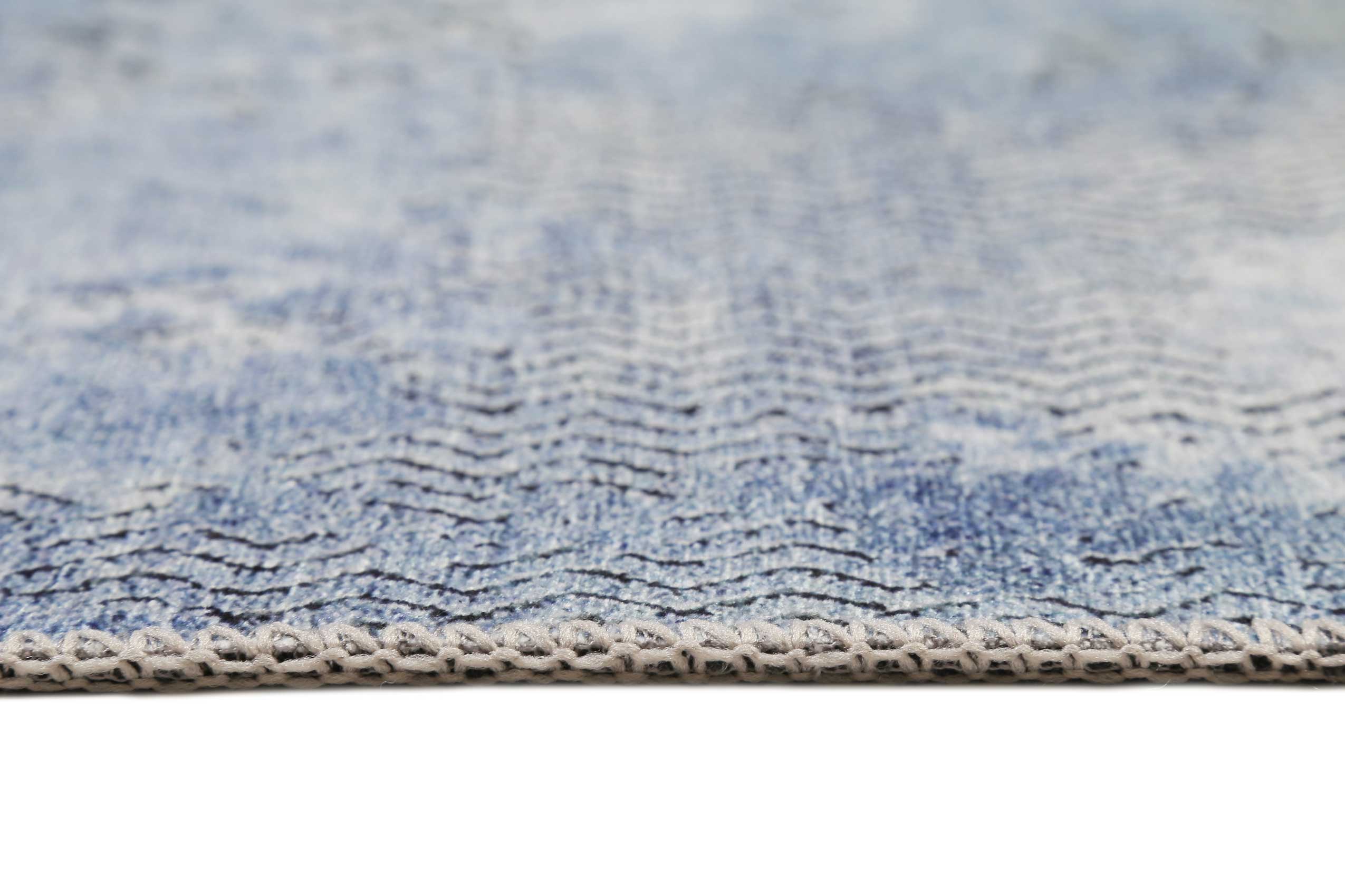 weconhome-radiate-vintage-teppich-blau-grau-kurzflor image 4