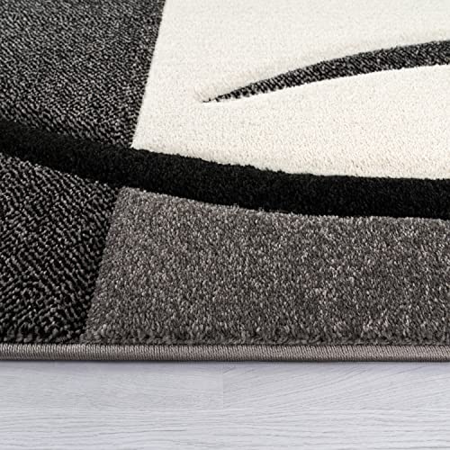 paco-home-designer-kurzflor-teppich-120x170-cm-schwarz-weiss-grau-kariert image 8