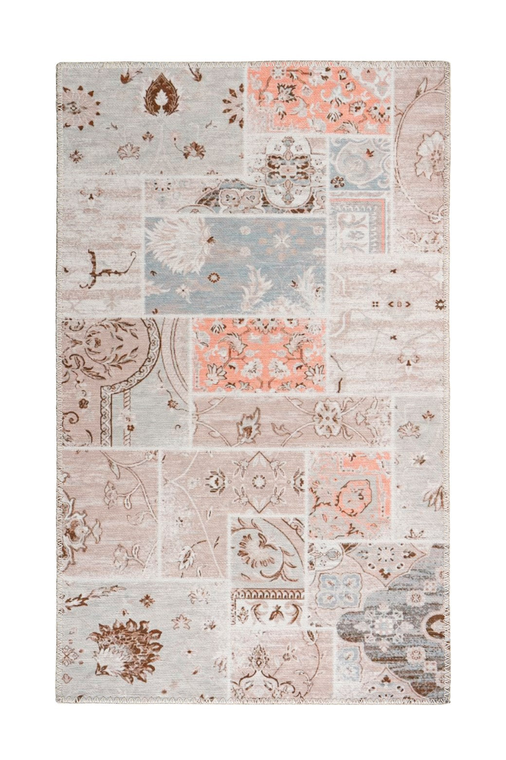 kayoom-peron-225-retro-teppich-mit-print-muster image 1