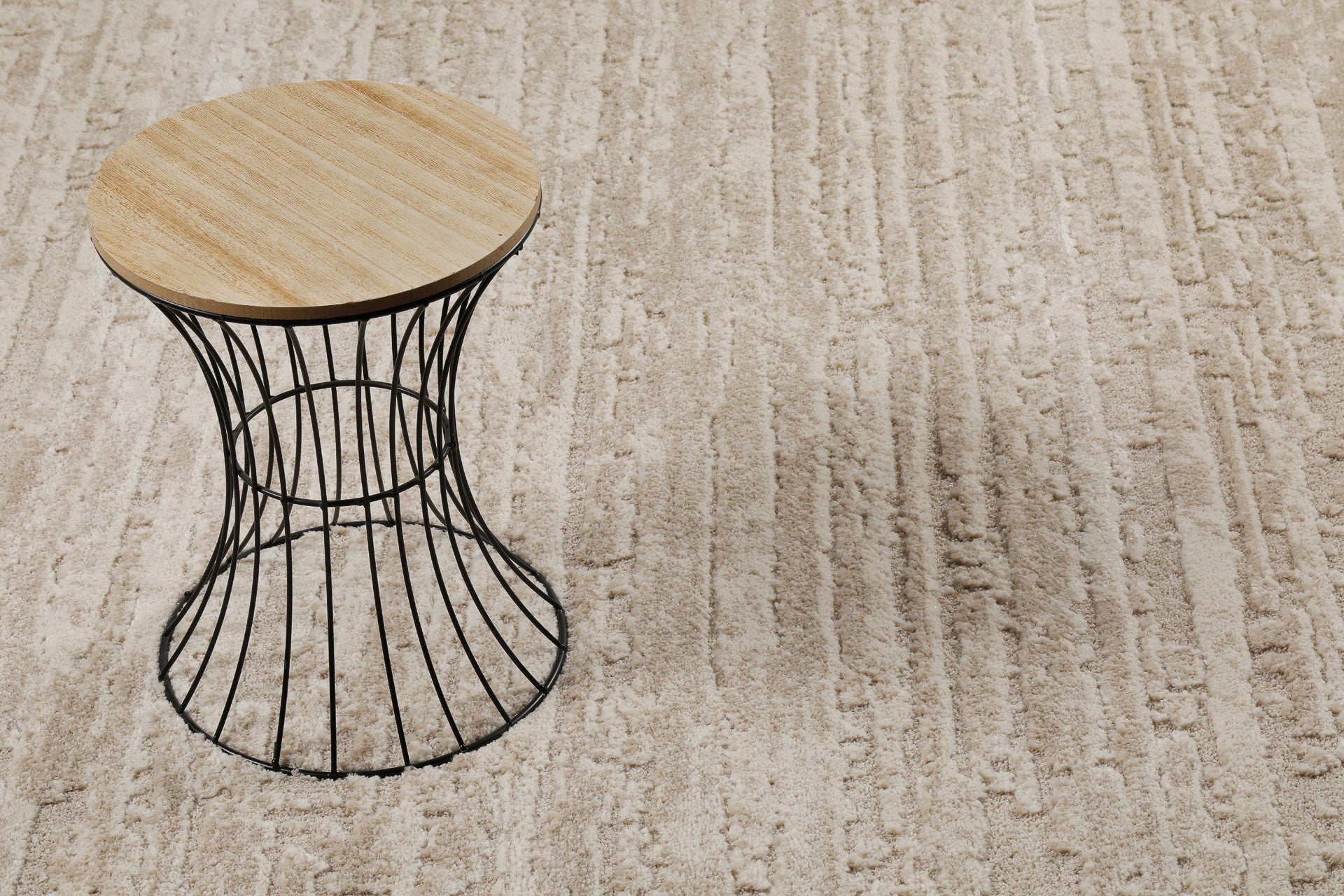 weconhome-peer-kurzflor-teppich-creme-beige image 8