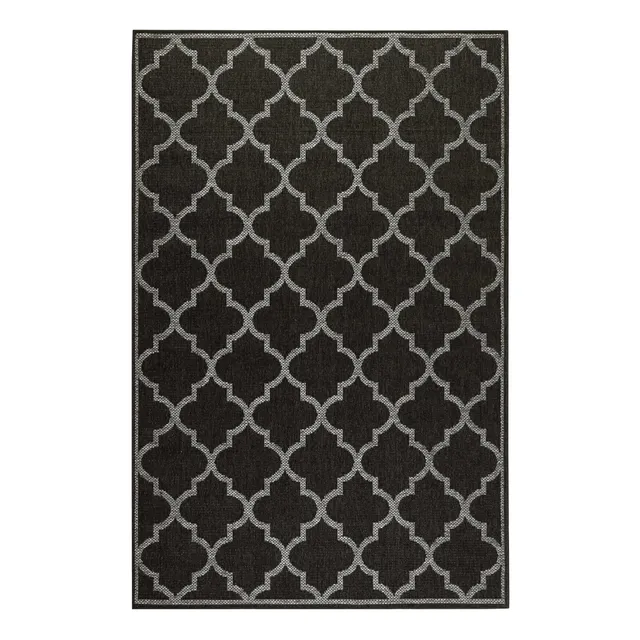 weconhome-outdoor-teppich-gleamy-anthrazit-grau-gewebt image 1