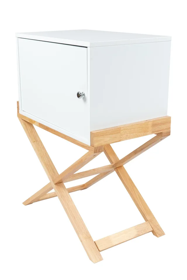 kayoom-schr-nkchen-valerie-110-wei-natural-mdf-kautschukholz-56x34x75-5-cm image 1