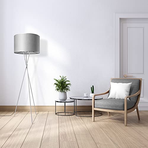 paco-home-stehlampe-dreibein-stoffschirm-skandi-e27-mit-stecker-einfarbig image 6
