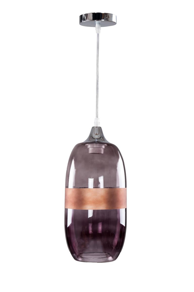 kayoom-h-ngelampe-mars-205-dunkelrot-glas-zylinderf-rmig-h-henverstellbar image 1