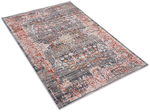 carpetfine-vintage-teppich-medina-grau-80x150-cm image 7