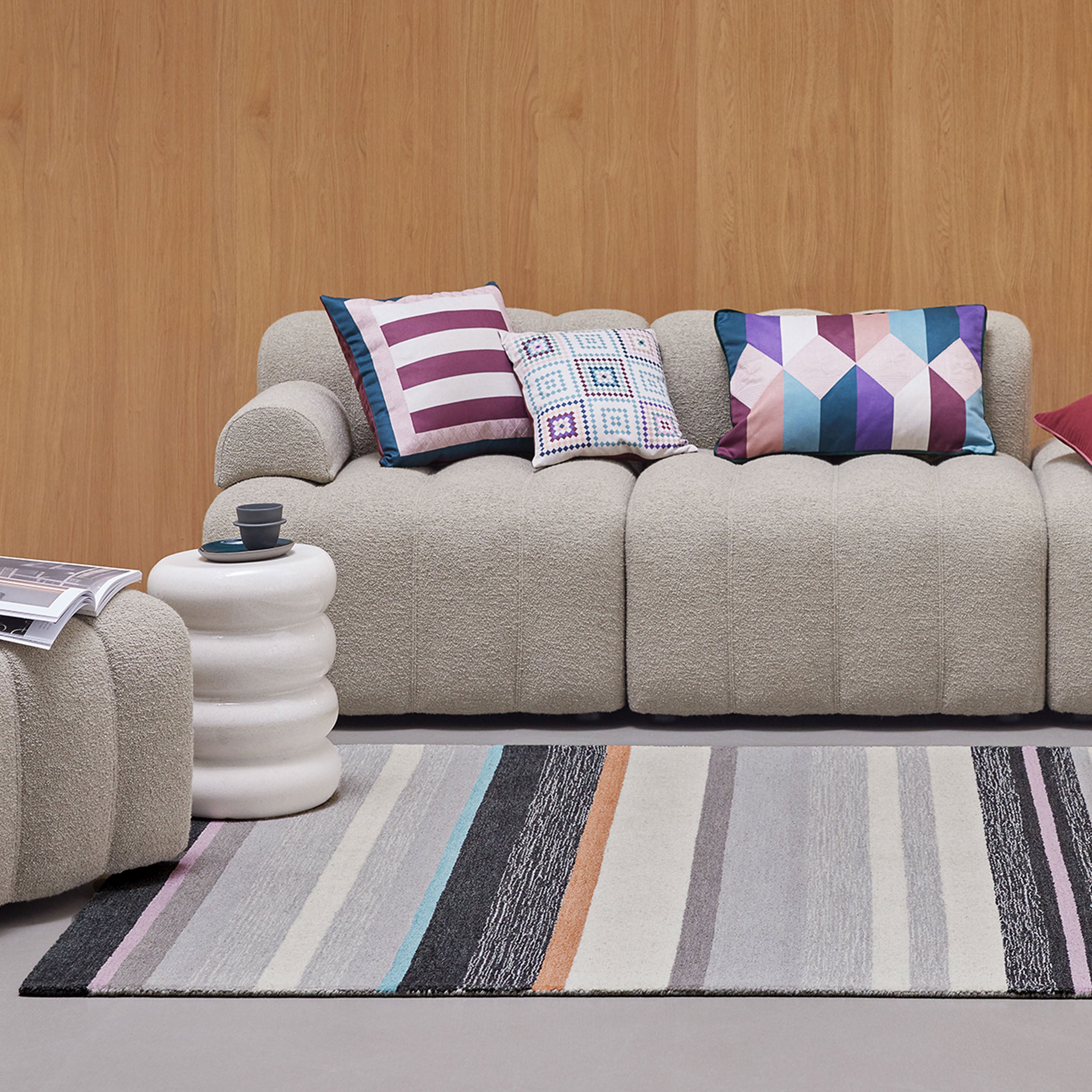 weconhome-kurzflorteppich-sally-grau-multi-schurwolle-120x170-cm image 2