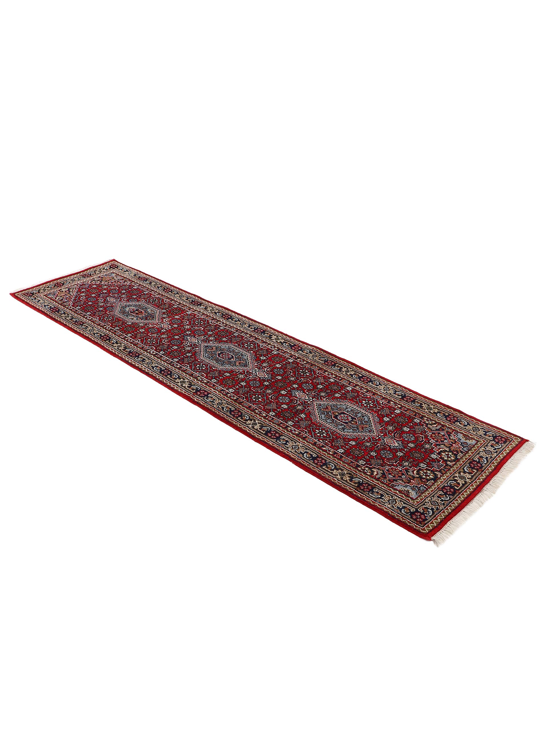 carpetfine-bidjar-teppich-l-ufer-rot-80x300-cm-handgekn-pfter-wollteppich-f-r-wo image 2