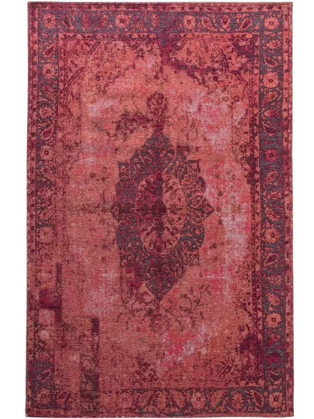 benuta-flachgewebeteppich-tosca-rot-75x165-cm-74-polyester-25-baumwolle-vintage- image 1