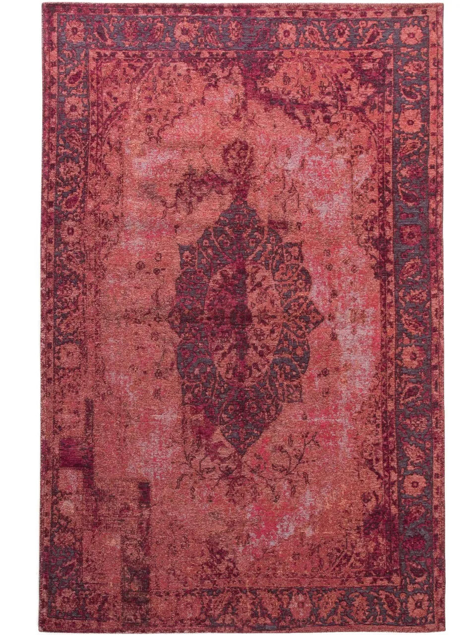 benuta-flachgewebeteppich-tosca-rot-75x165-cm-74-polyester-25-baumwolle-vintage- image 1