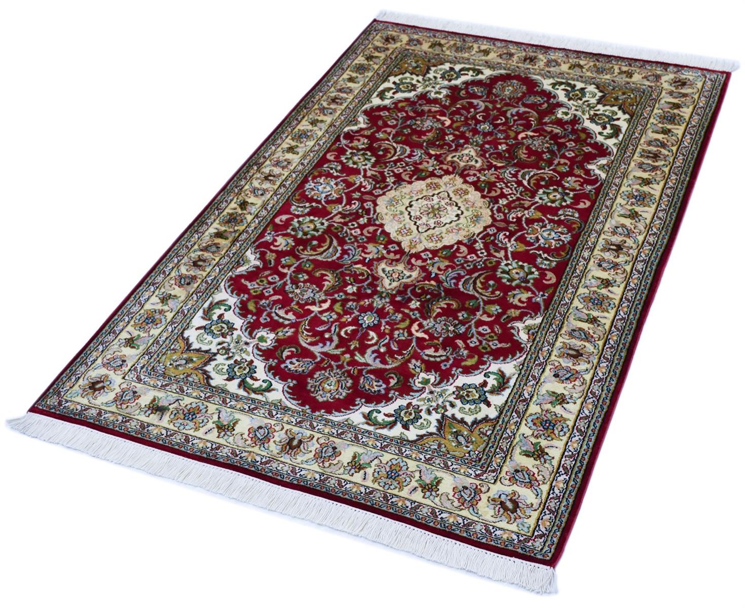 kayoom-kashan-9040-multi-orient-teppich-97x151-cm-handgewebt-allover-design image 2