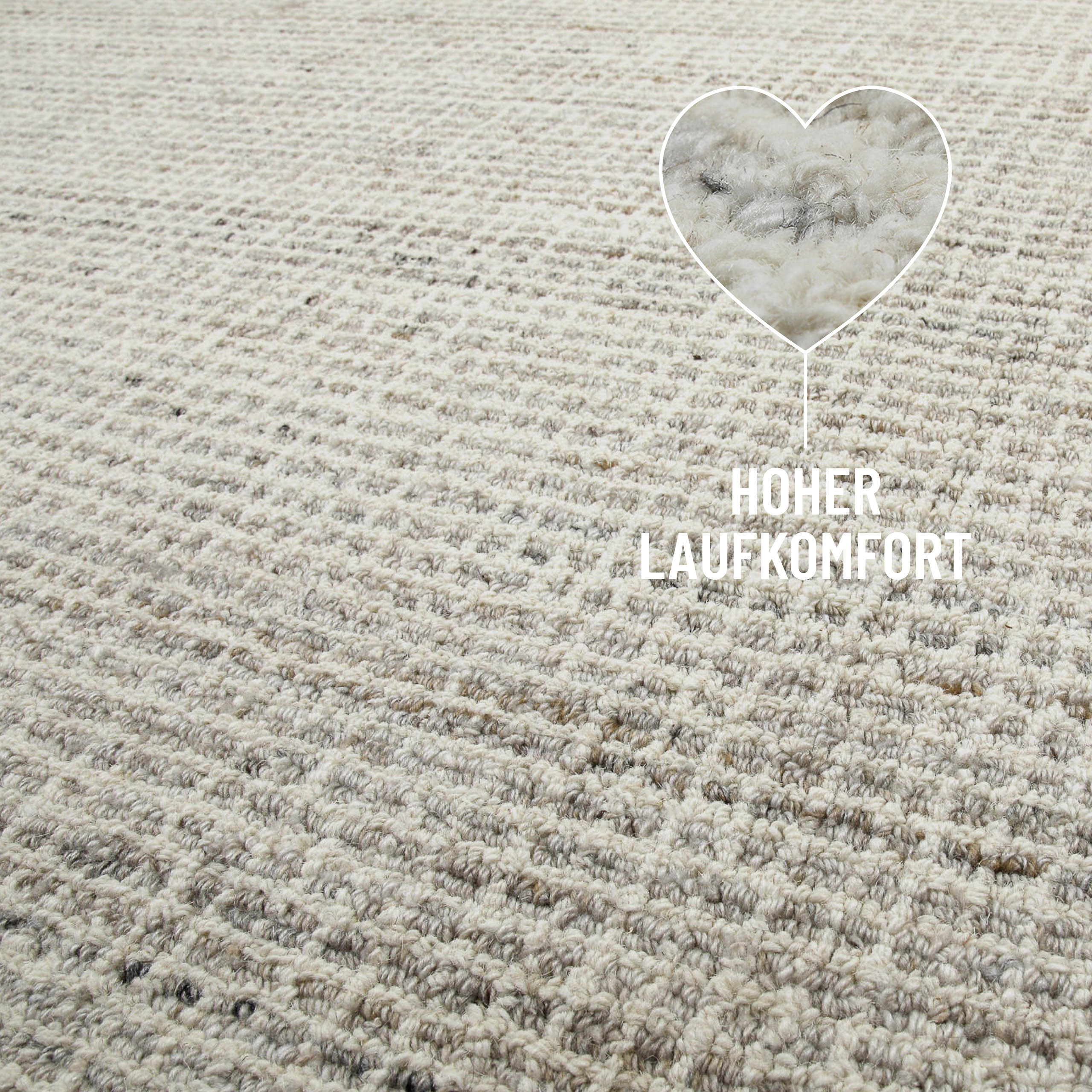 weconhome-hamptons-fourteen-kurzflor-teppich-greige-meliert-karo image 5
