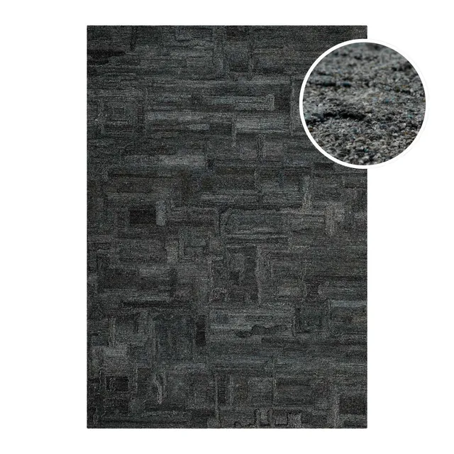 weconhome-hamptons-fortytwo-kurzflor-teppich-blau-grau-meliert image 1