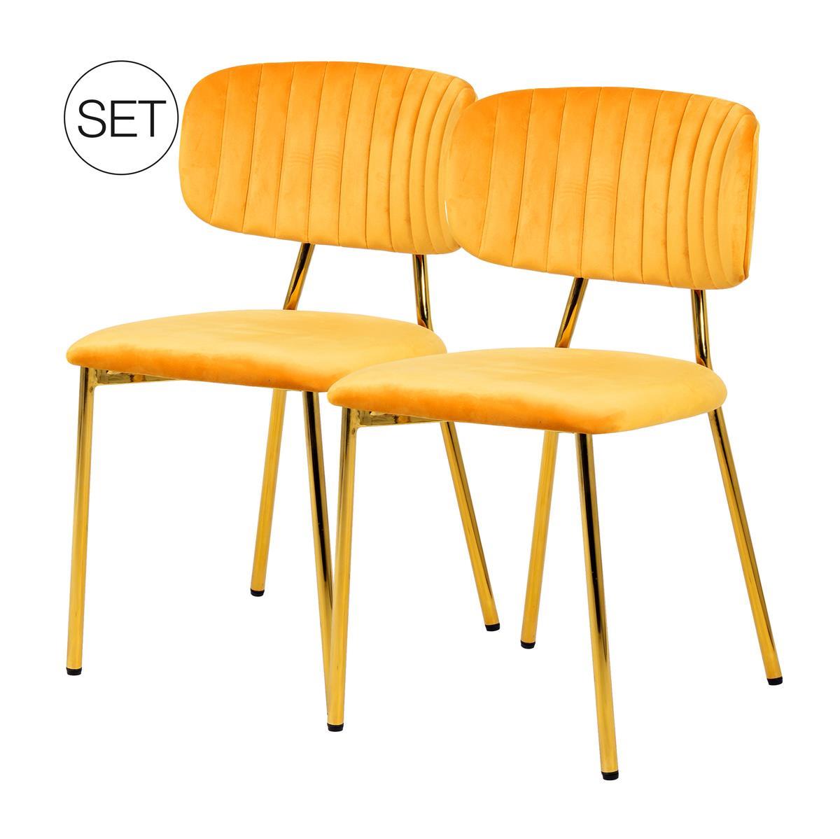 kayoom-stuhl-giselle-125-2er-set-esszimmerst-hle-mit-edelstahlgestell-samtbezug- image 2