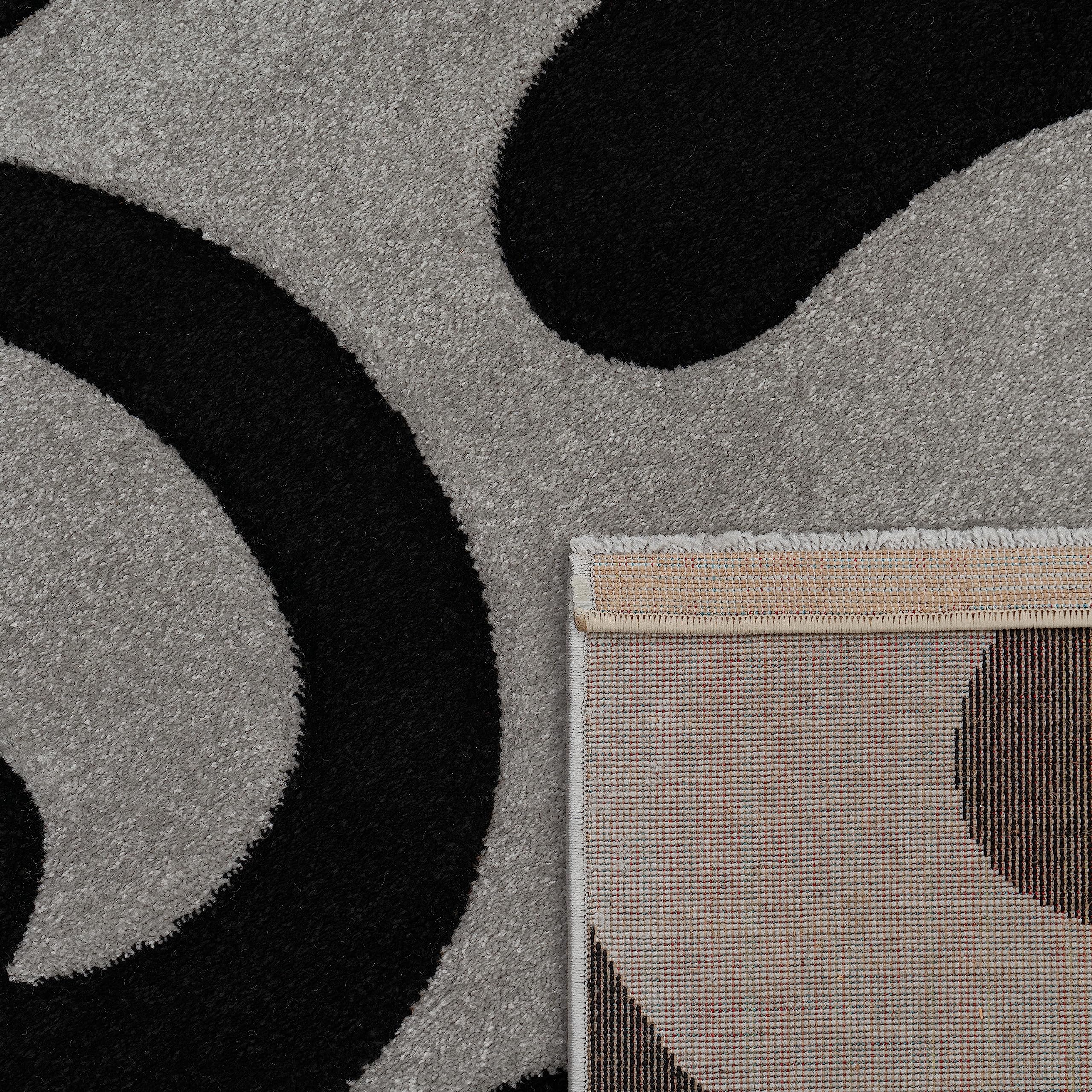 paco-home-designer-teppich-konturenschnitt-60x110-cm-grau-schwarz image 4