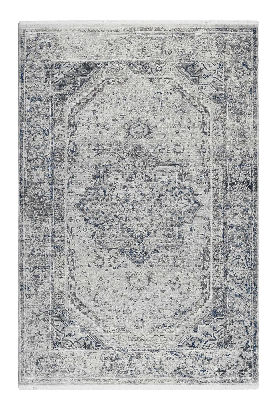 weconhome-soho-touch-teppich-grau-blau-vintage-kurzflor-gewebt image 1