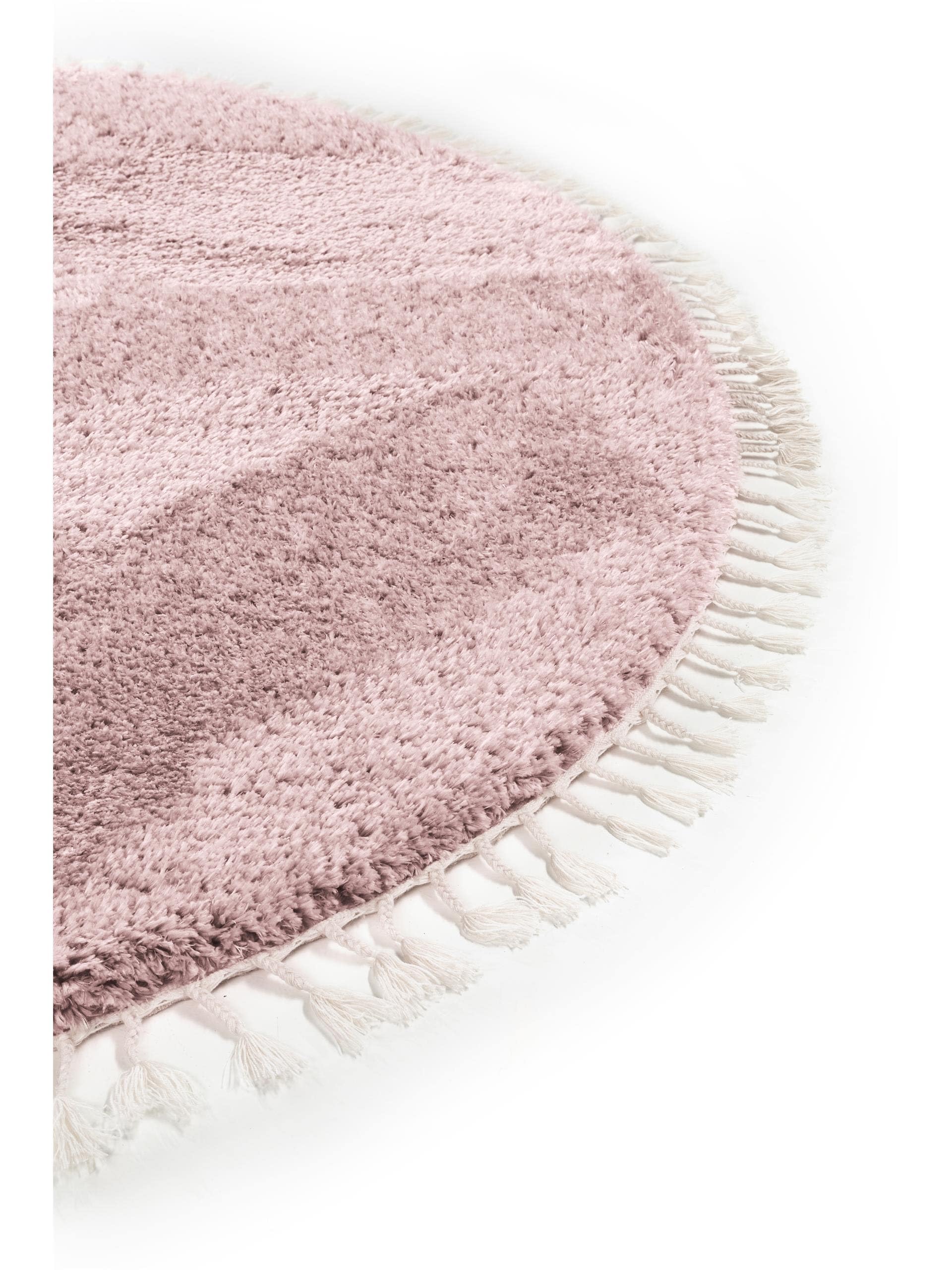 benuta-pop-hochflorteppich-ava-rosa-rund-120-cm-shaggy-pflegeleicht-fu-bodenheiz image 5