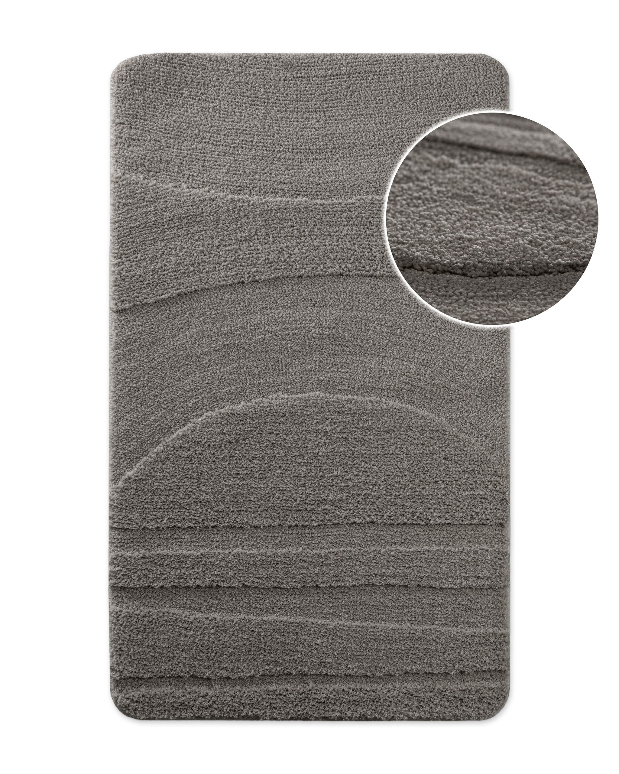 bathking-by-weconhome-marc-badteppich-in-basalt-grau-getufteter-synthetik-teppic image 1