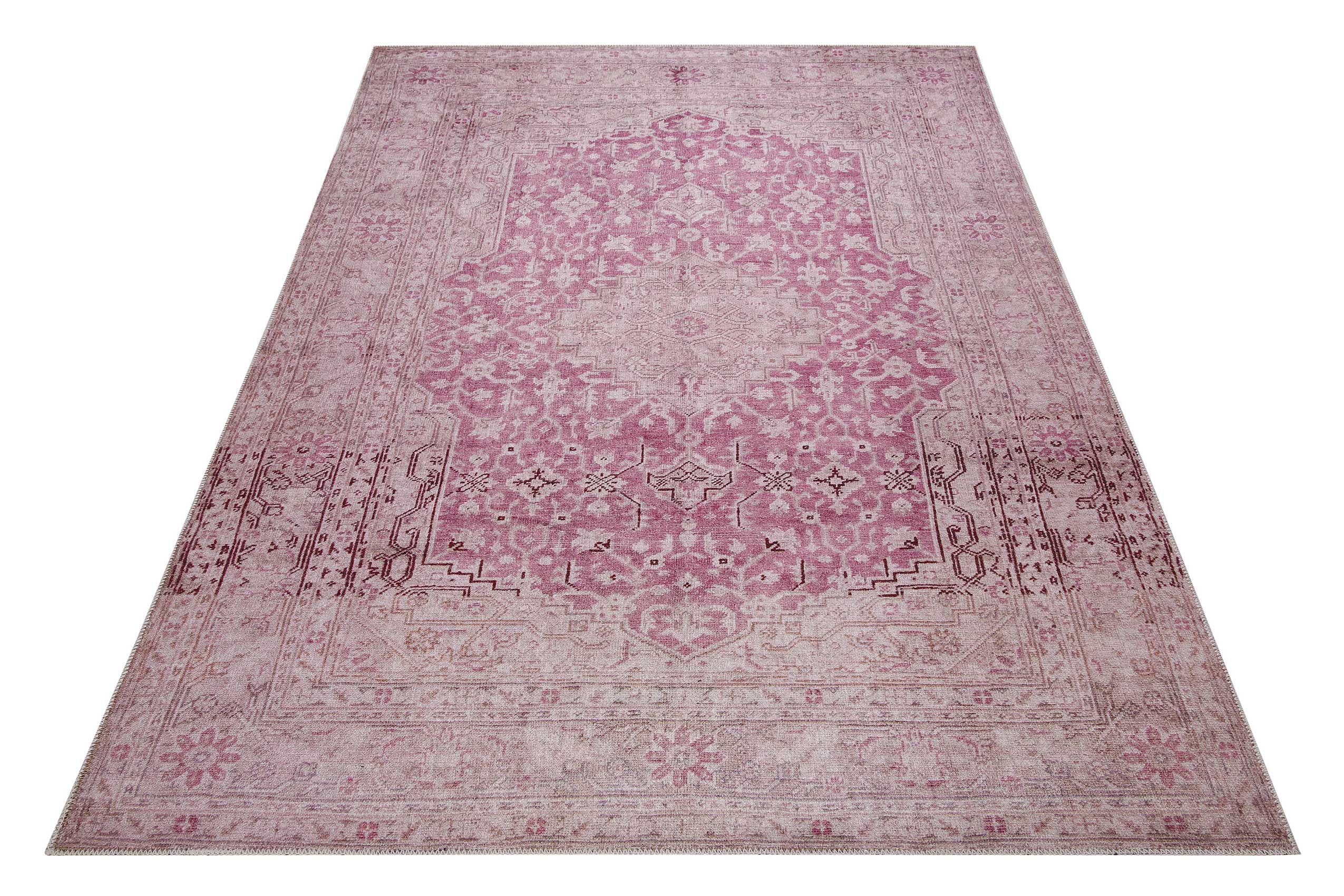 weconhome-past-future-vintage-teppich-grau-beige-rosa-gewebt image 2