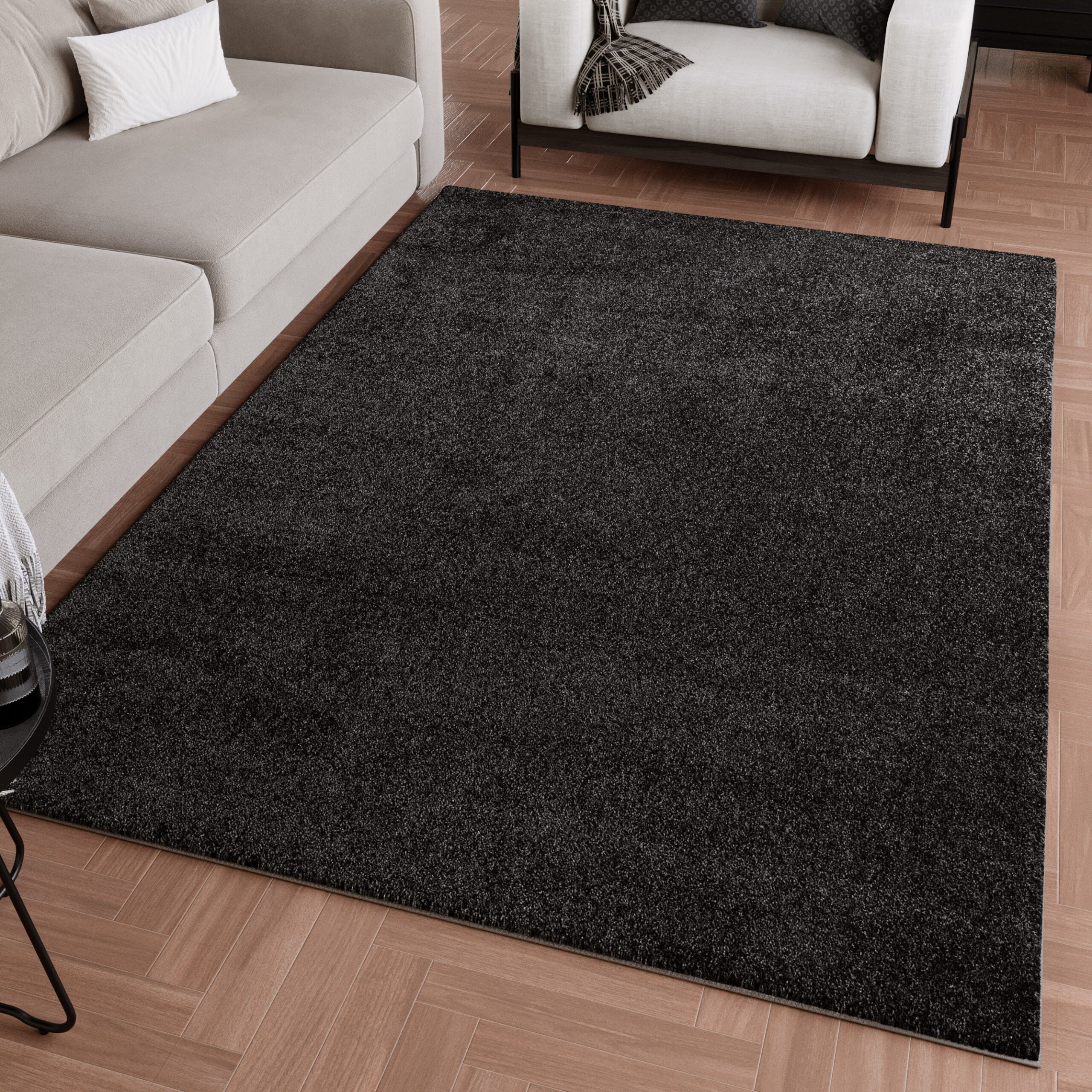 weconhome-wogh-kurzflorteppich-anthrazit-gewebt image 1