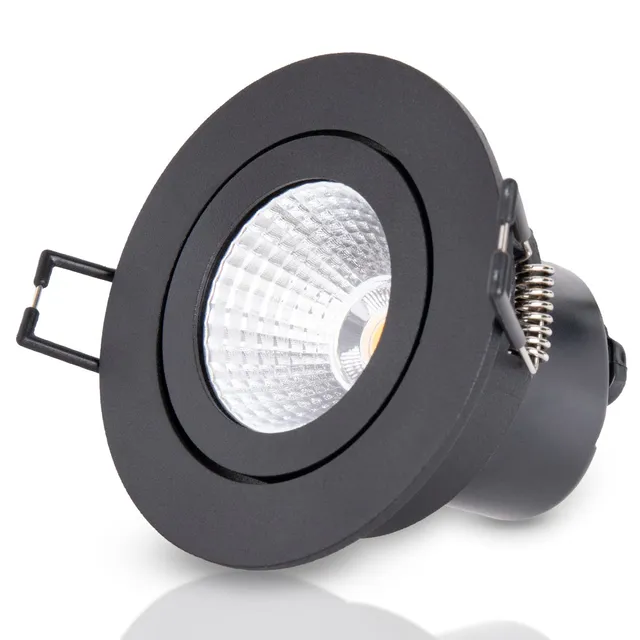 paco-home-led-einbaustrahler-schwenkbar-deckenspot-schwarz image 1