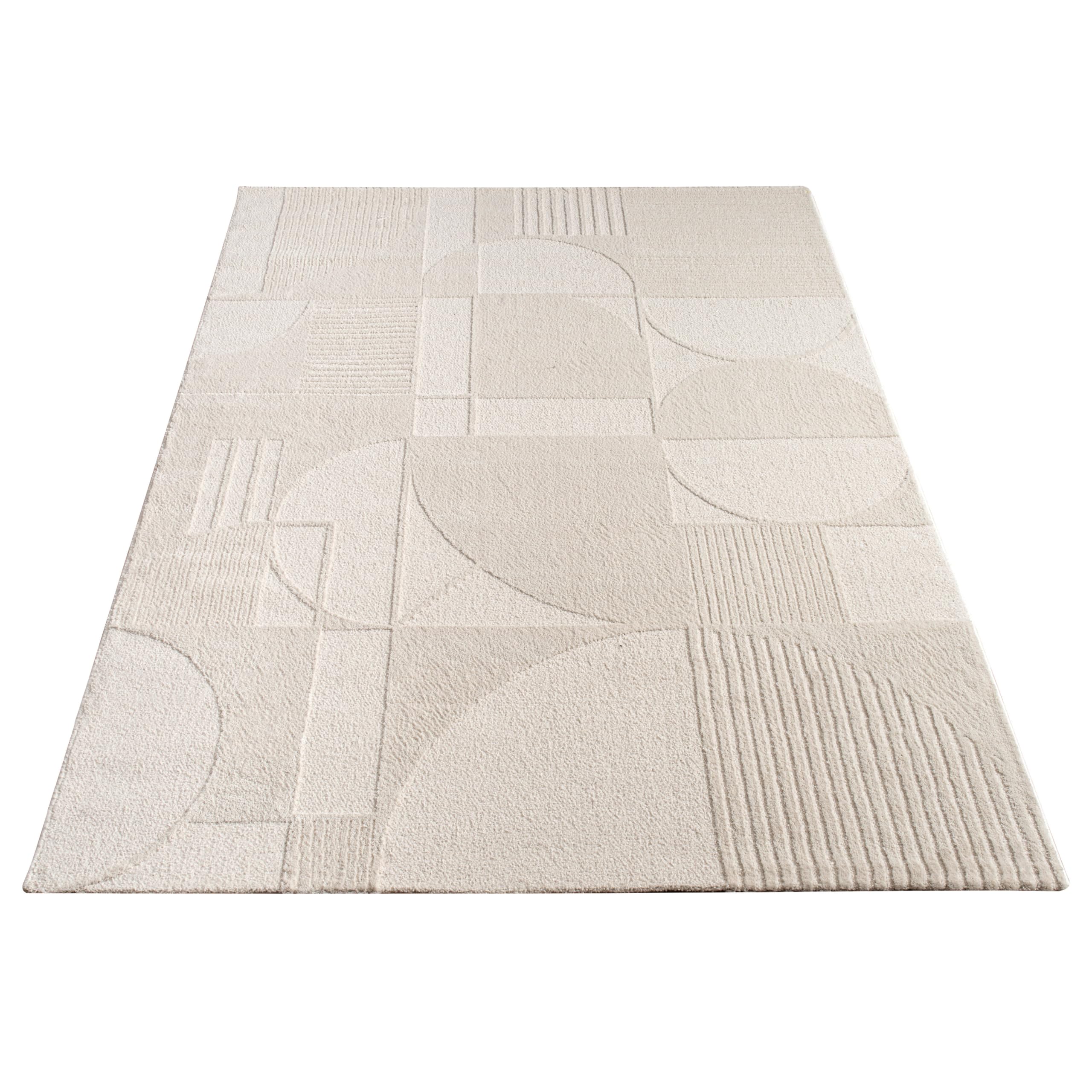 paco-home-metro-kurzflor-teppich-creme-80x150-cm-abstrakt-3d image 5