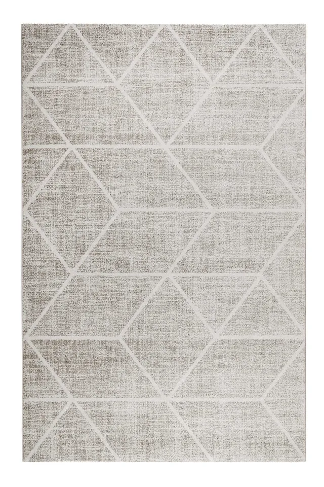weconhome-bossa-lounge-teppich-grau-sand-kurzflor-gewebt image 1