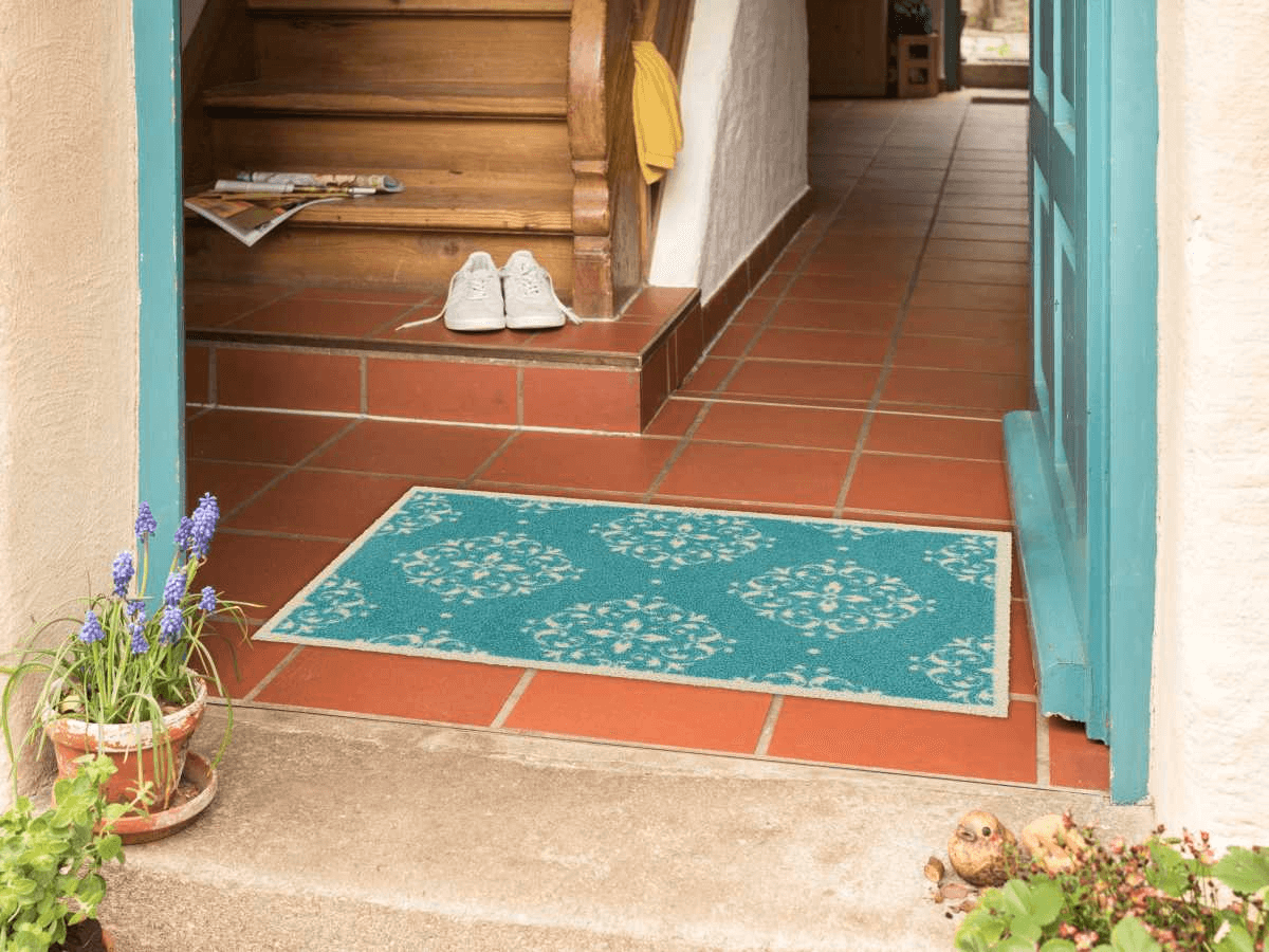salonloewe-fancywork-turquoise-eingangsmatte-50-x-75-cm-schmutzfangmatte-in-t-rk image 2
