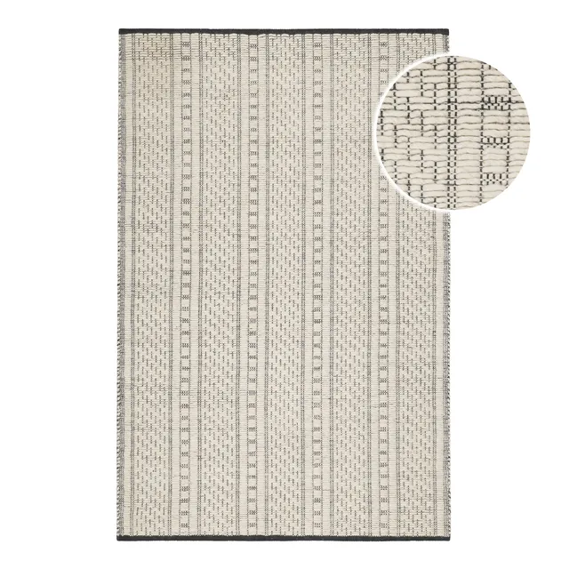 weconhome-liv-wollteppich-creme-wei-handgewebter-teppich-aus-100-schurwolle-hoch image 1