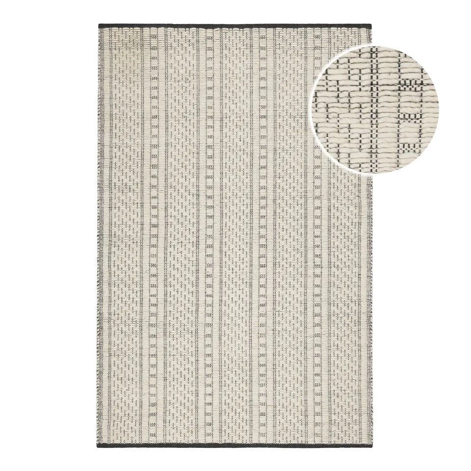 weconhome-liv-wollteppich-creme-wei-handgewebter-teppich-aus-100-schurwolle-hoch image 1