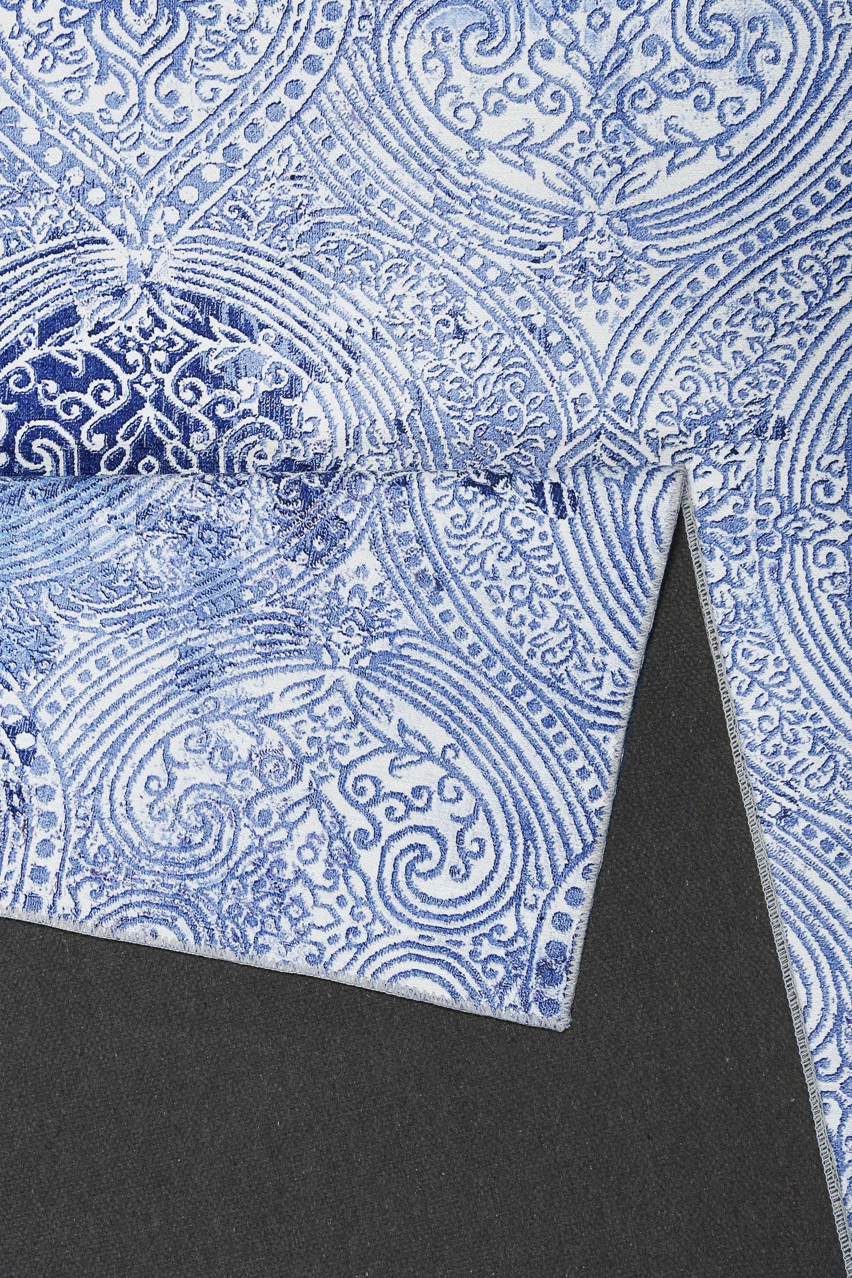 weconhome-vintage-teppich-grace-blau-kurzflor-14-50 image 3