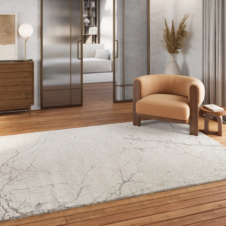 weconhome-kurzflorteppich-linus-creme-beige-gewebt-polypropylen-oeko-tex-zertifi image 1