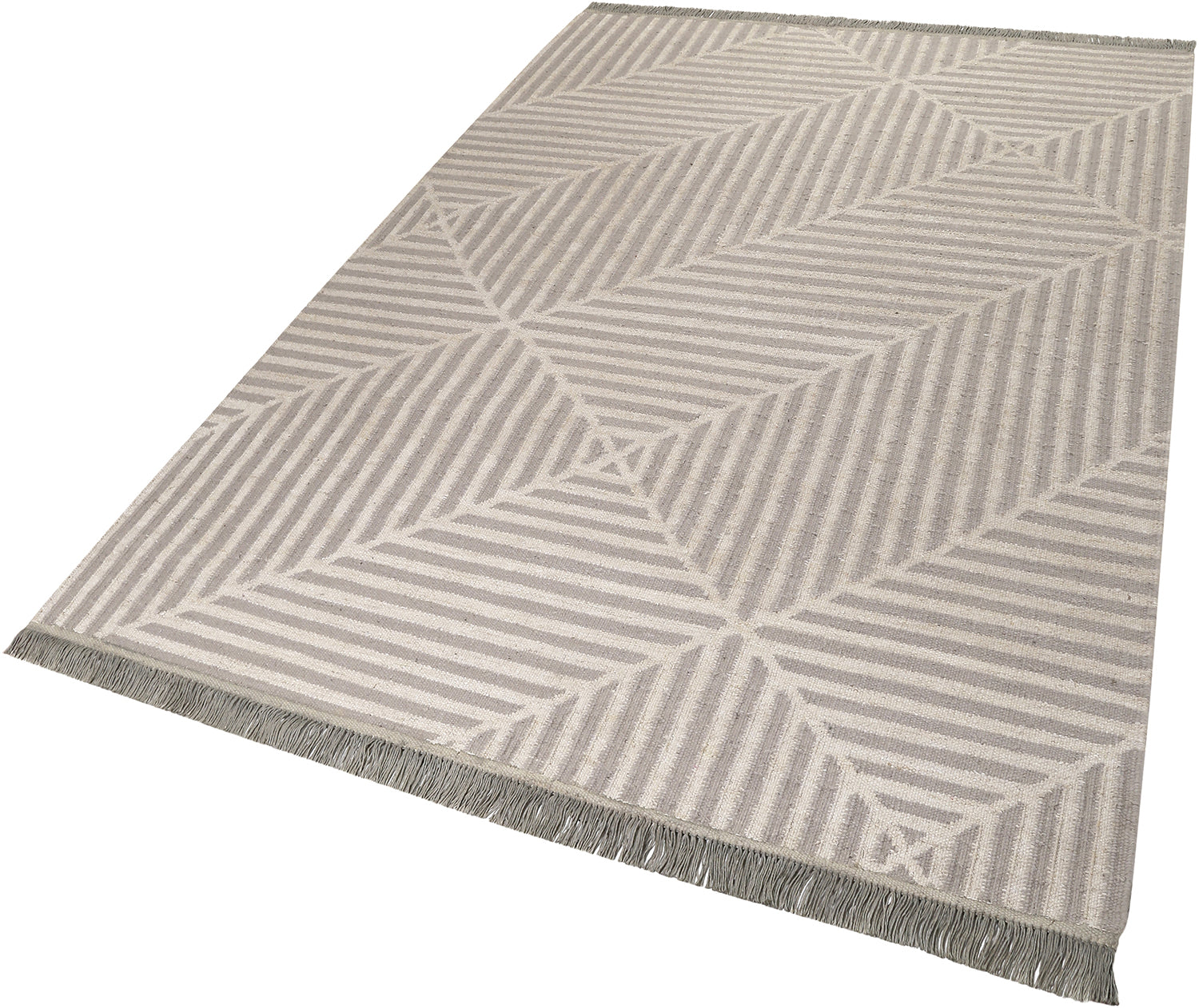 weconhome-kelim-teppich-irregular-fields-grau-beige-handgewebt-aus-naturfaser image 2