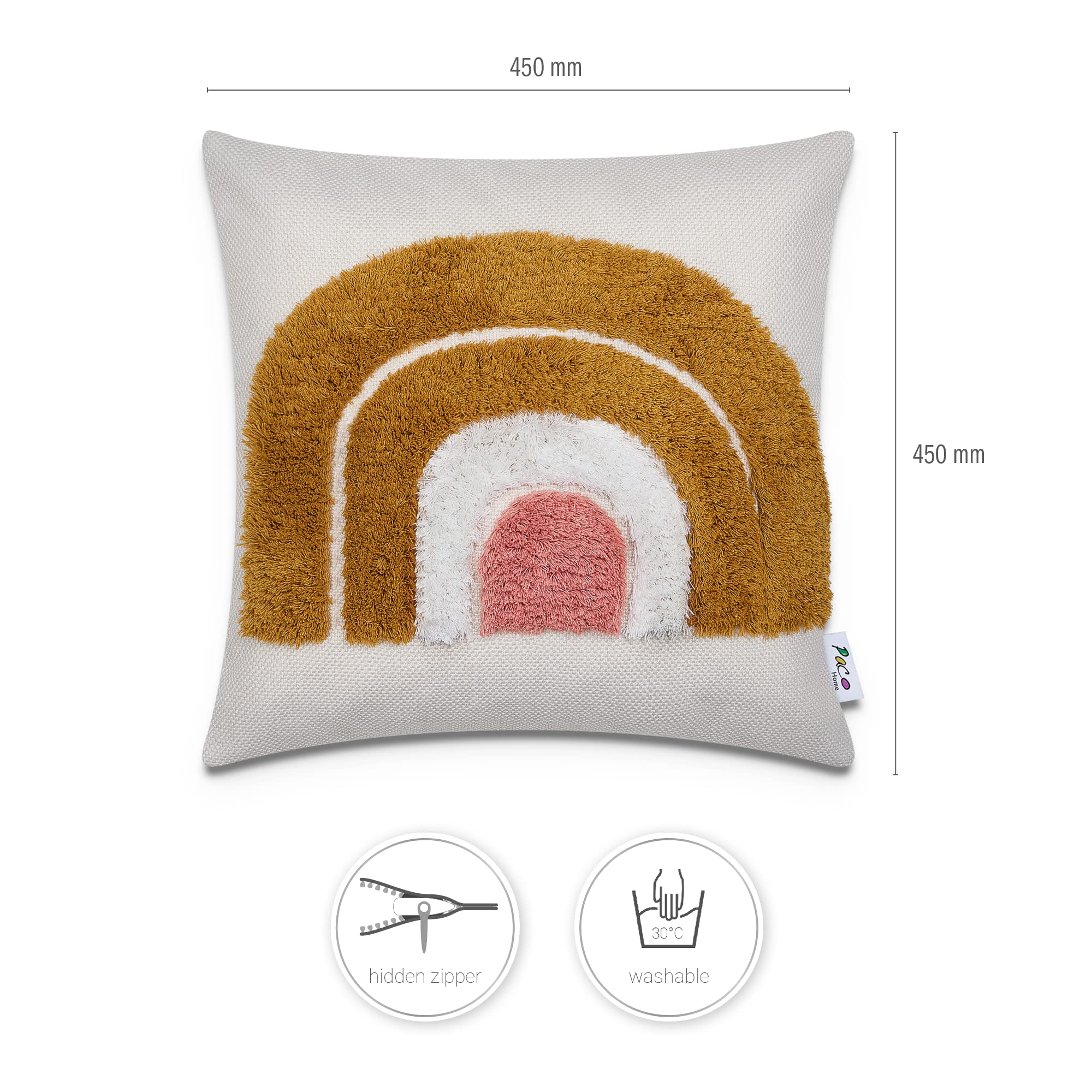 paco-home-boho-kissenbezug-mit-quastenfransen-rot-single image 3