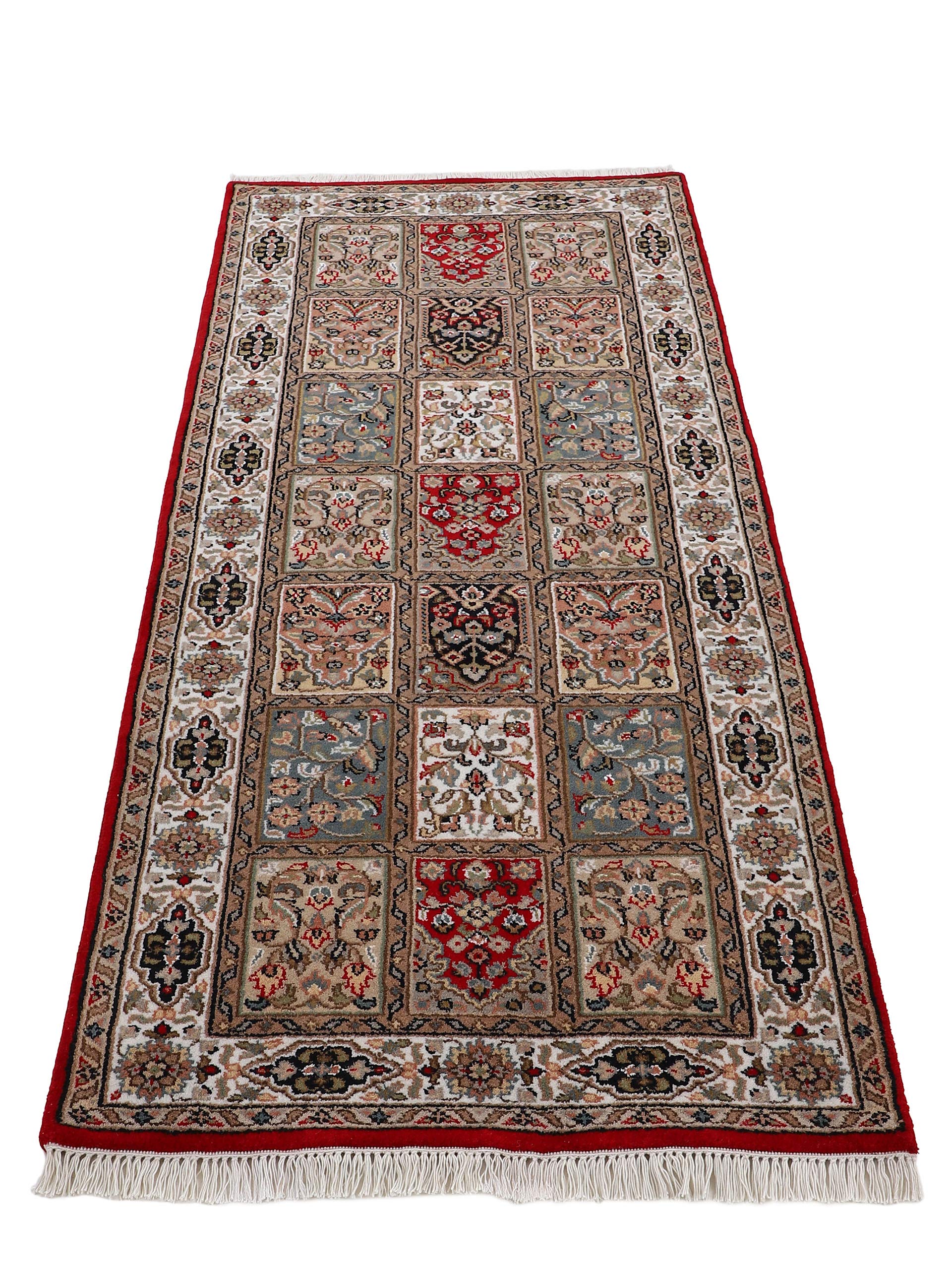 carpetine-bakhtiar-teppich-l-ufer-rot-80x300-cm-handgekn-pft-wolle-baumwolle-f-r image 4