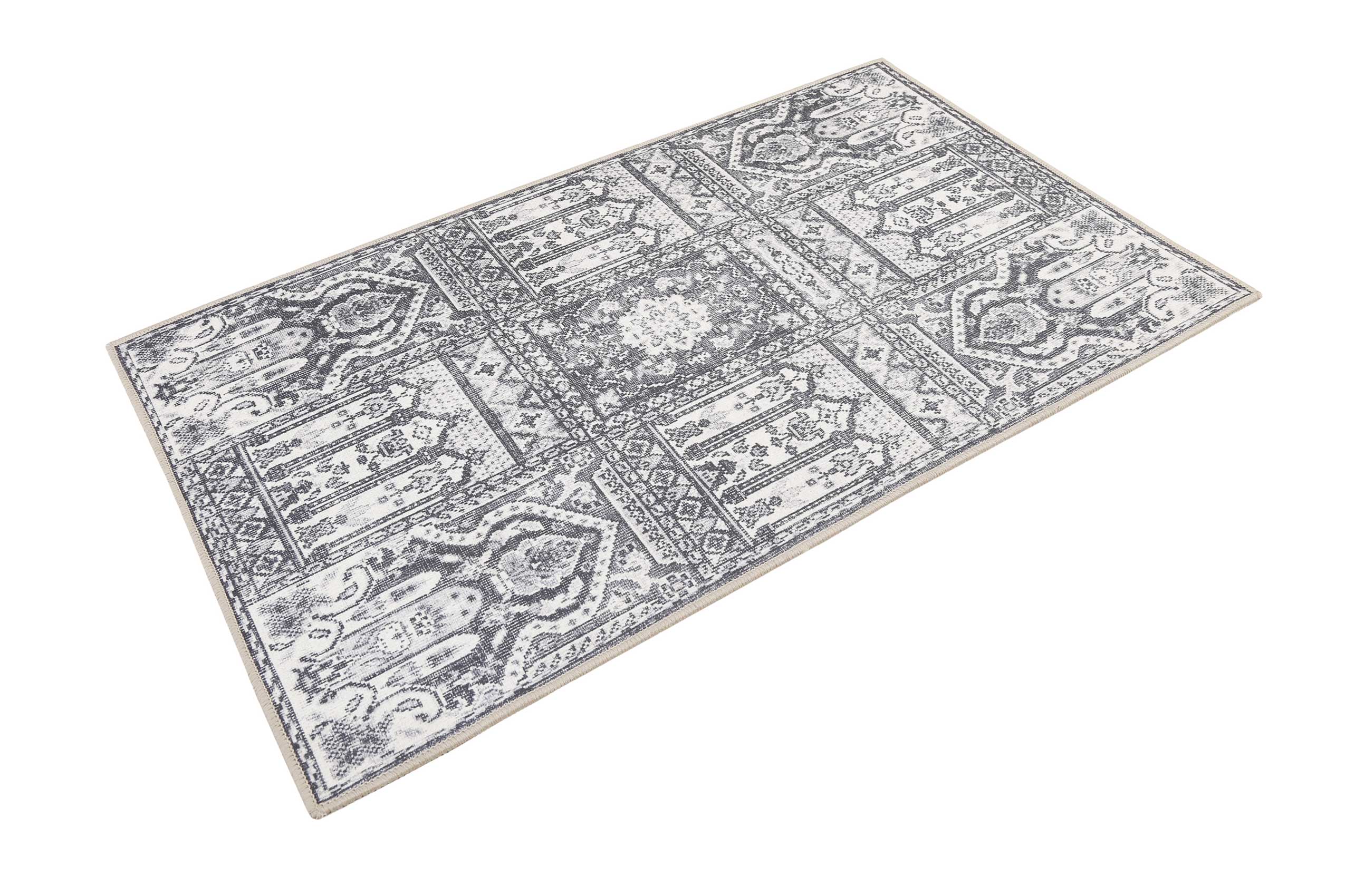 weconhome-vintage-caf-badteppich-grau-oriental-gewebt image 2