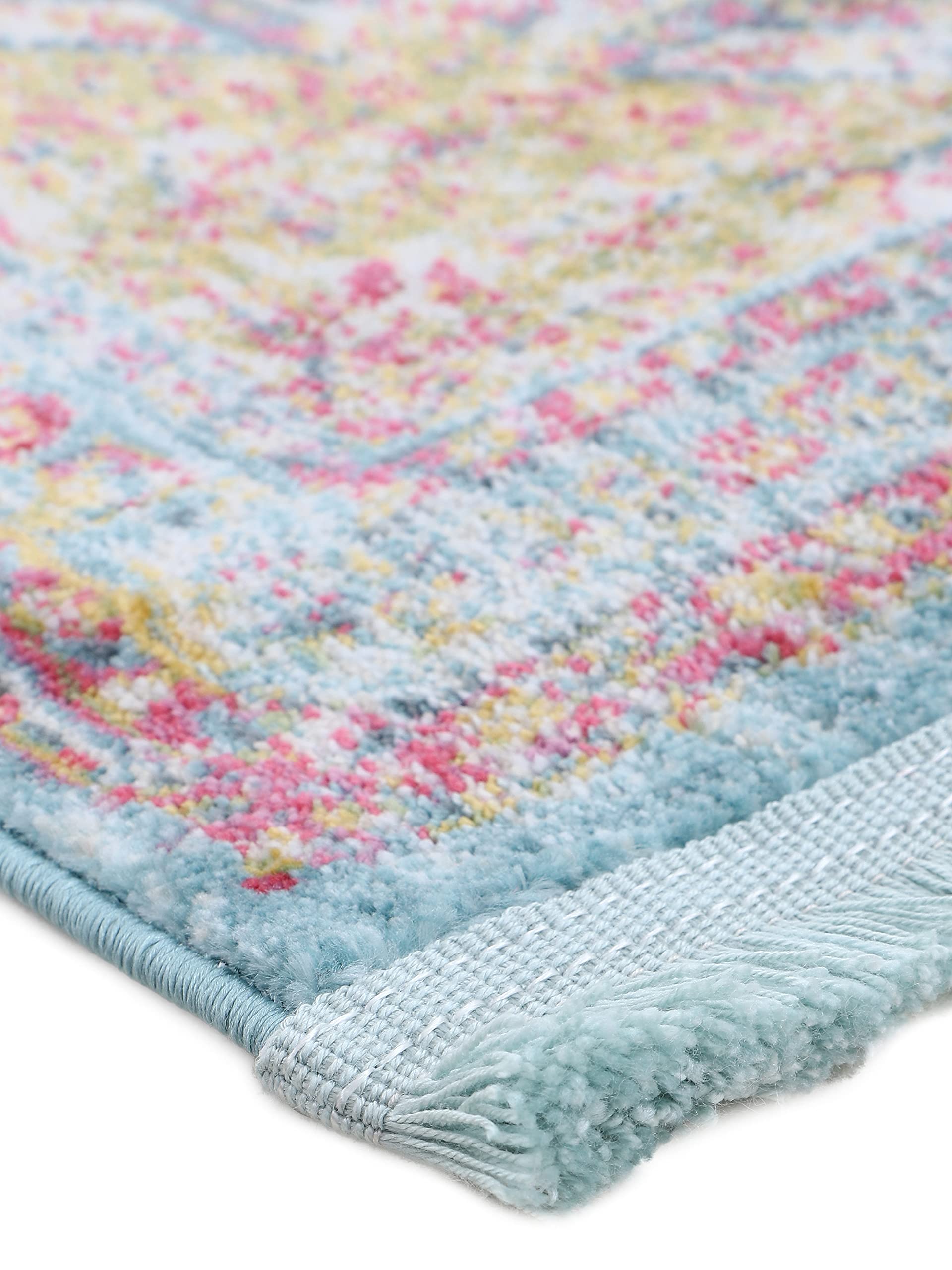carpetfine-yuri-vintage-teppich-t-rkis-80x150-cm-moderner-teppich-f-r-wohn-und-s image 5