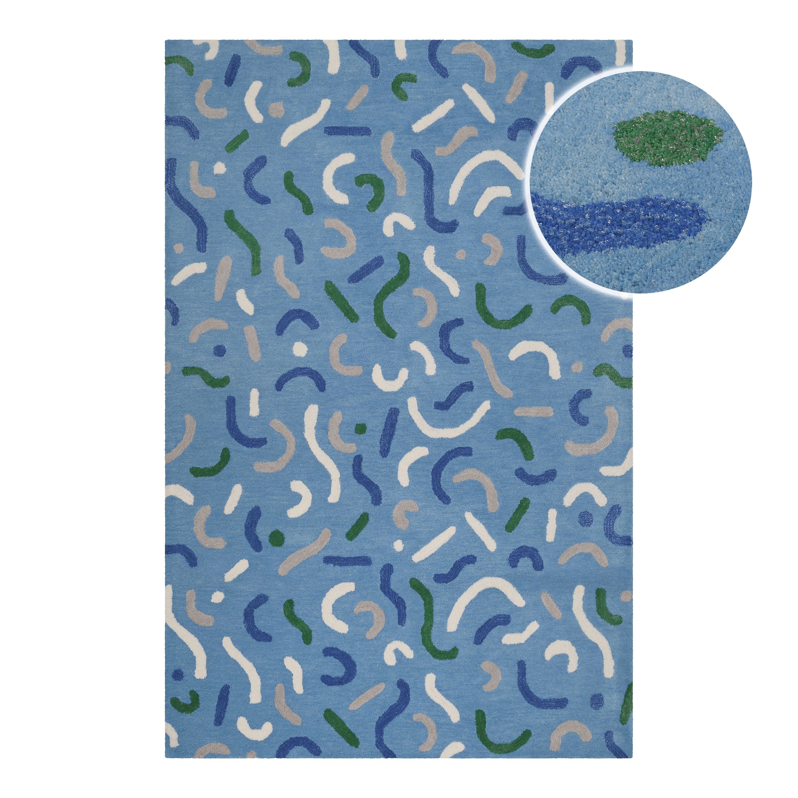 weconhome-kinderteppich-confetti-aus-schurwolle-blau-gr-n-handgetuftet-smart-kid image 1