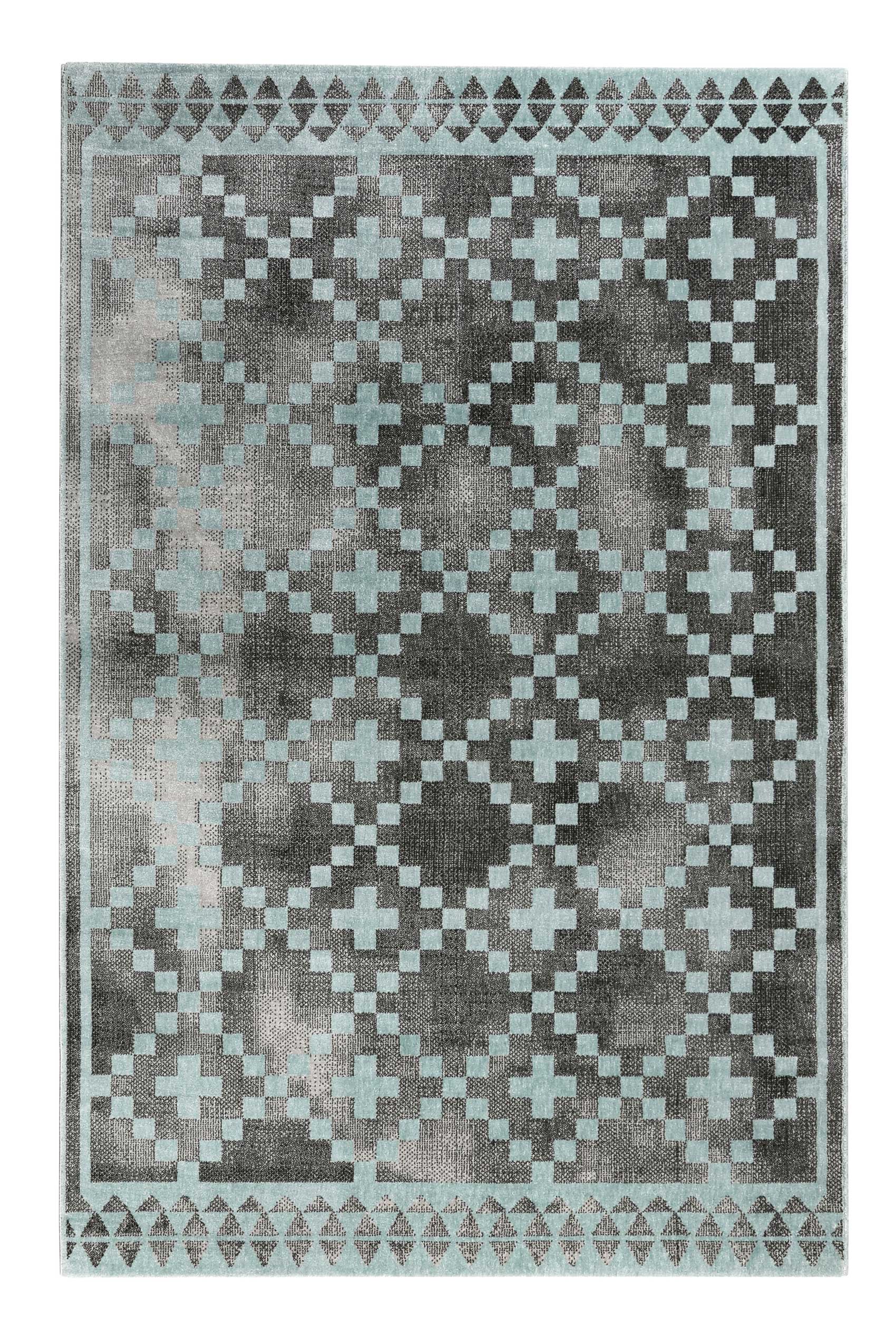 weconhome-kurzflor-teppich-pleasure-2-0-grau-t-rkis image 1