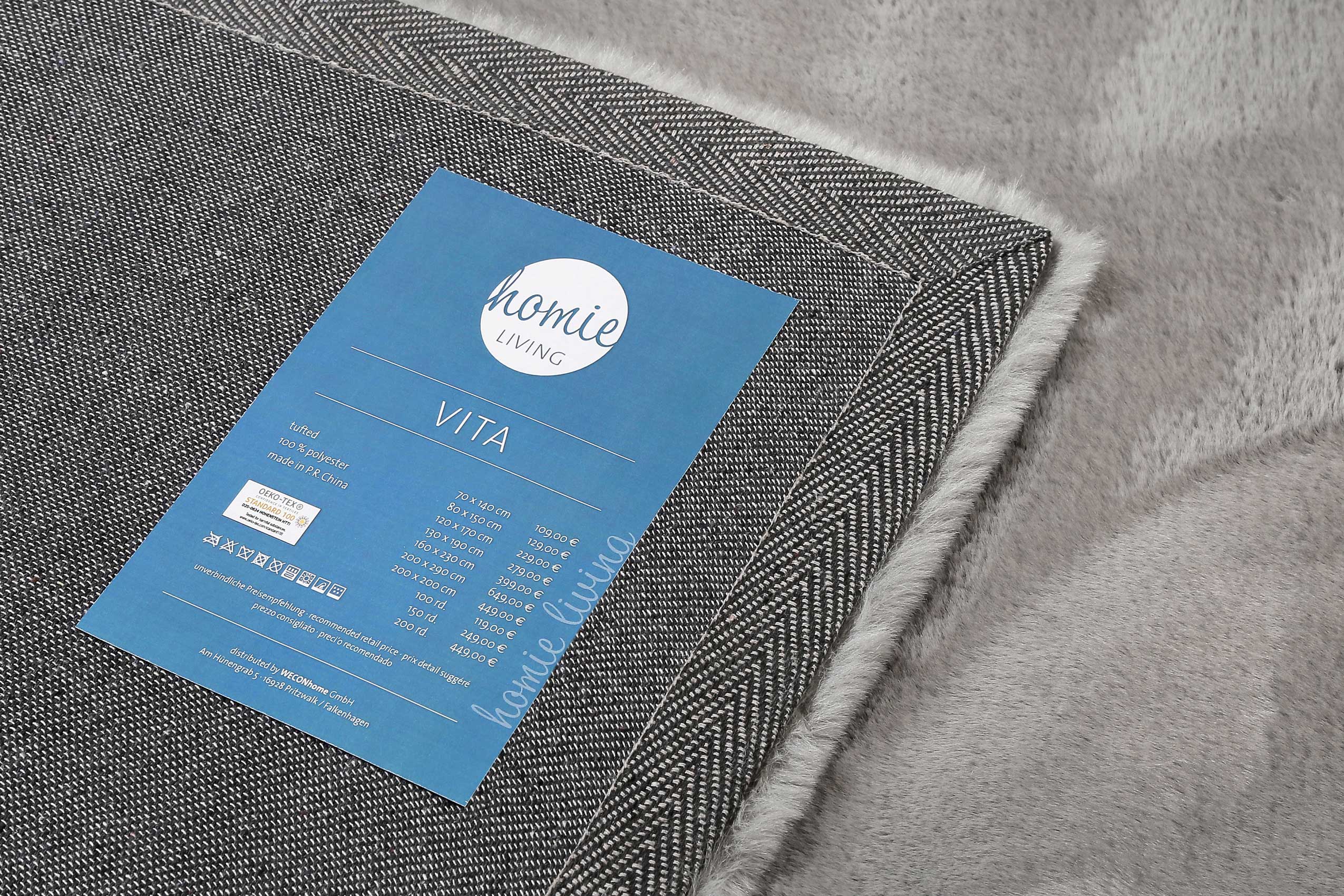 weconhome-homie-living-vita-kuschelteppich-grau-getufteter-kunstfell-teppich-oek image 4