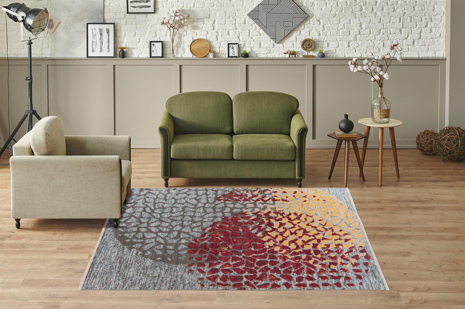kayoom-milan-425-kurzflorteppich-5-mm-florh-he-polypropylen-bunter-farbmix-versc image 7