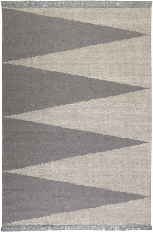 weconhome-kelim-teppich-smart-triangle-grau-beige-naturfaser-handgewebt image 1