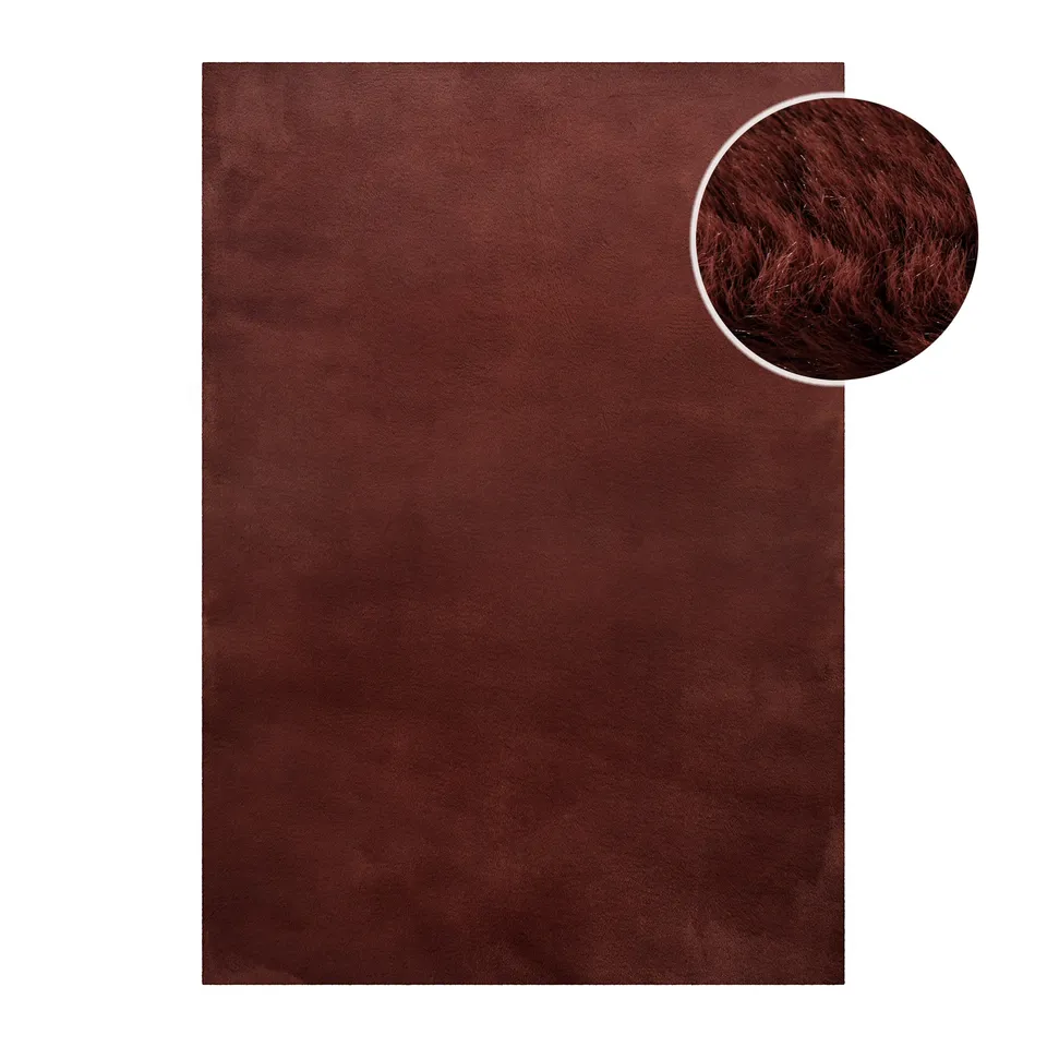 weconhome-basics-kunstfell-teppich-anna-bordeaux-flauschig-weich-getuftet-rechte image 1