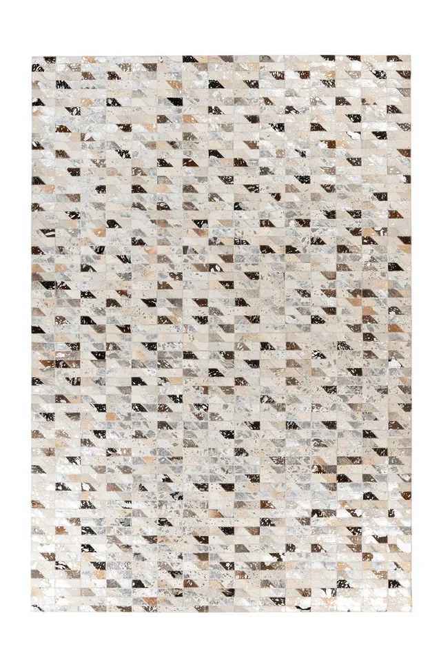 kayoom-lavin-625-design-teppich-patchwork-look-aus-lederst-cken-unikat image 1