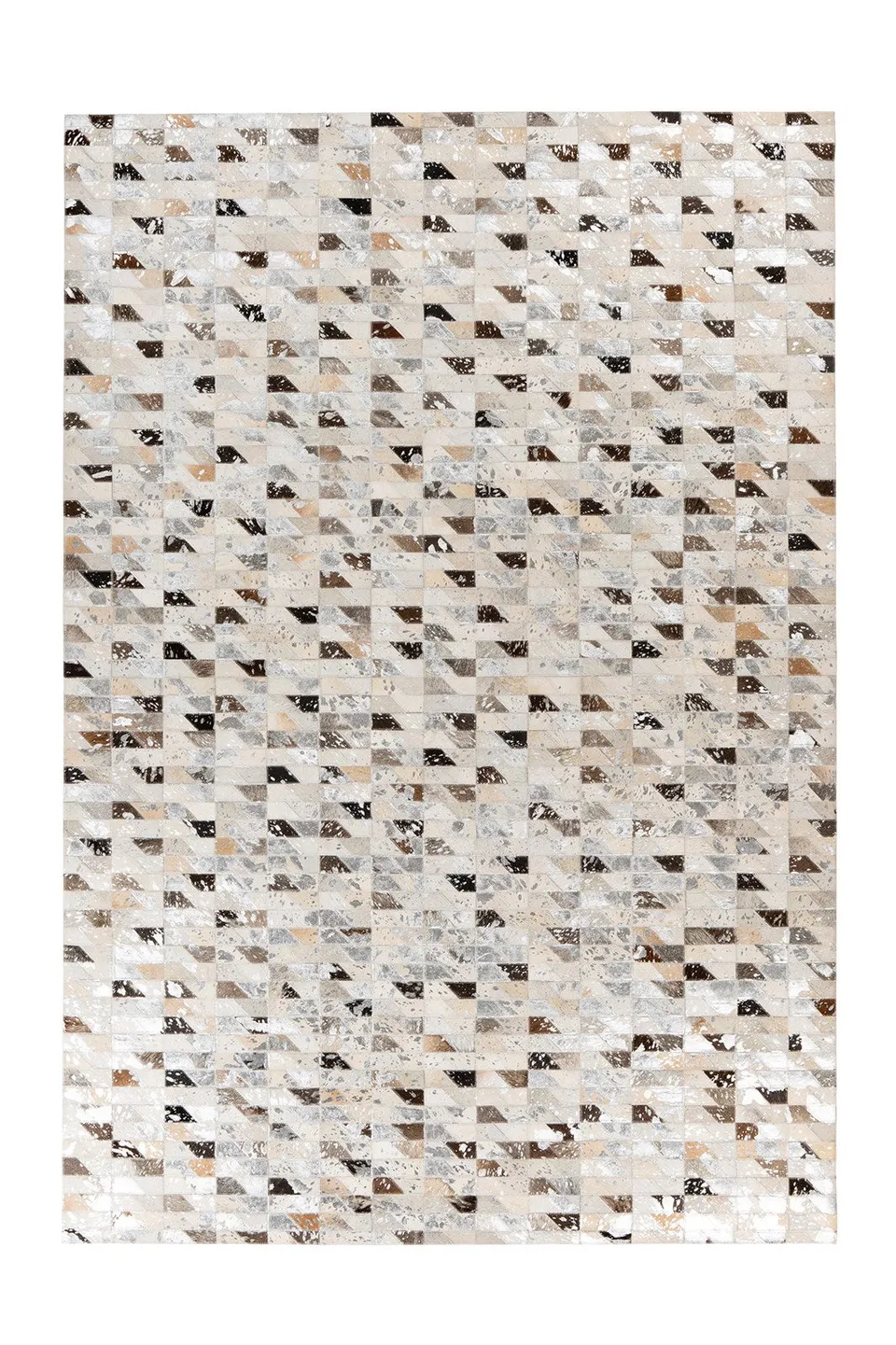 kayoom-lavin-625-design-teppich-patchwork-look-aus-lederst-cken-unikat image 1