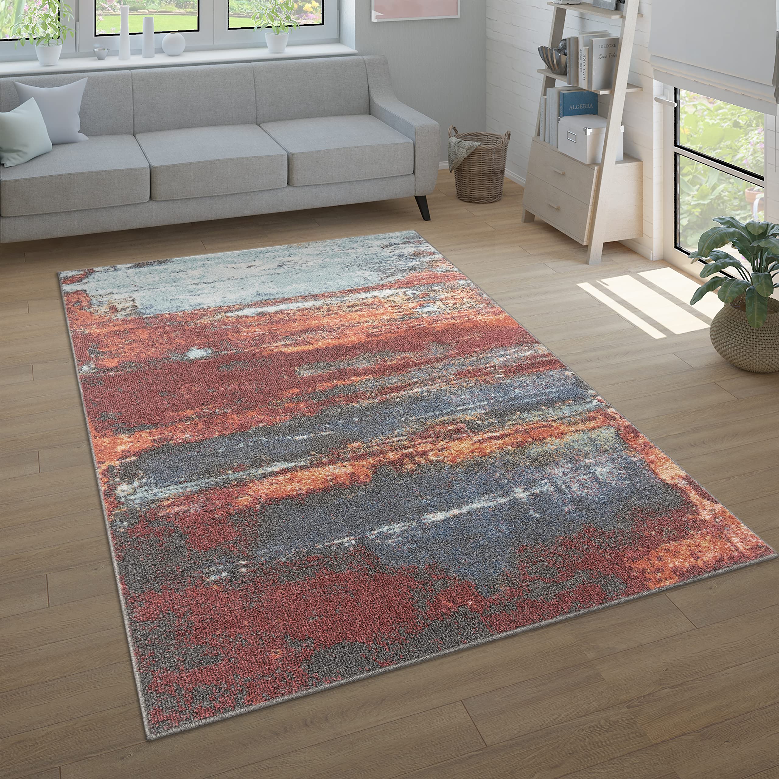 paco-home-passion-teppich-kurzflor-120x160-cm-bunt-3-vintage-abstrakt image 6