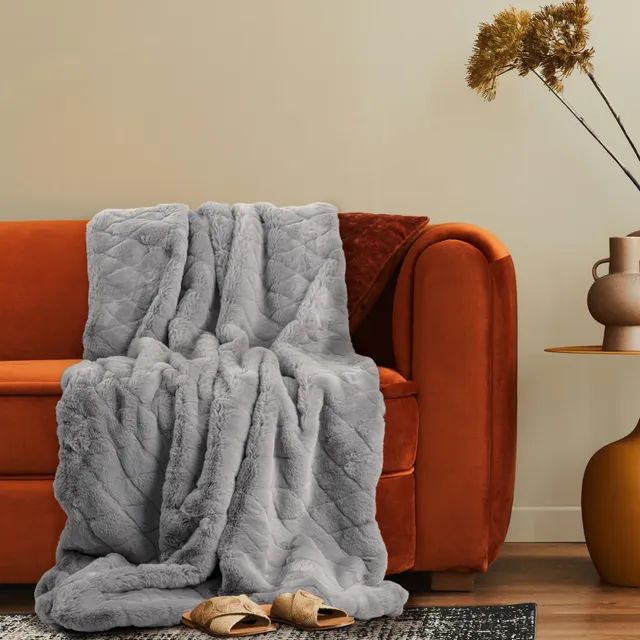 paco-home-kuscheldecke-rautenmuster-150x200cm-grau image 1